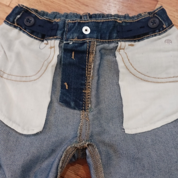 2T Boys jeans, blue denim, adjustable waist band, New condition - Picture 3 of 4